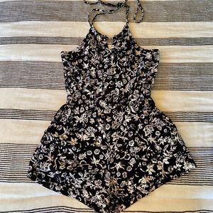 Floral Print Romper